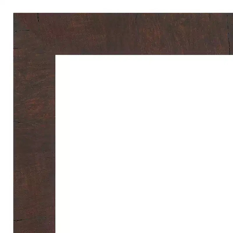 29" x 65" Ganzkörperspiegel zum Anlehnen, braun, ohne Facettenschliff, Rahmen aus Polystyrol, 5ft hoch