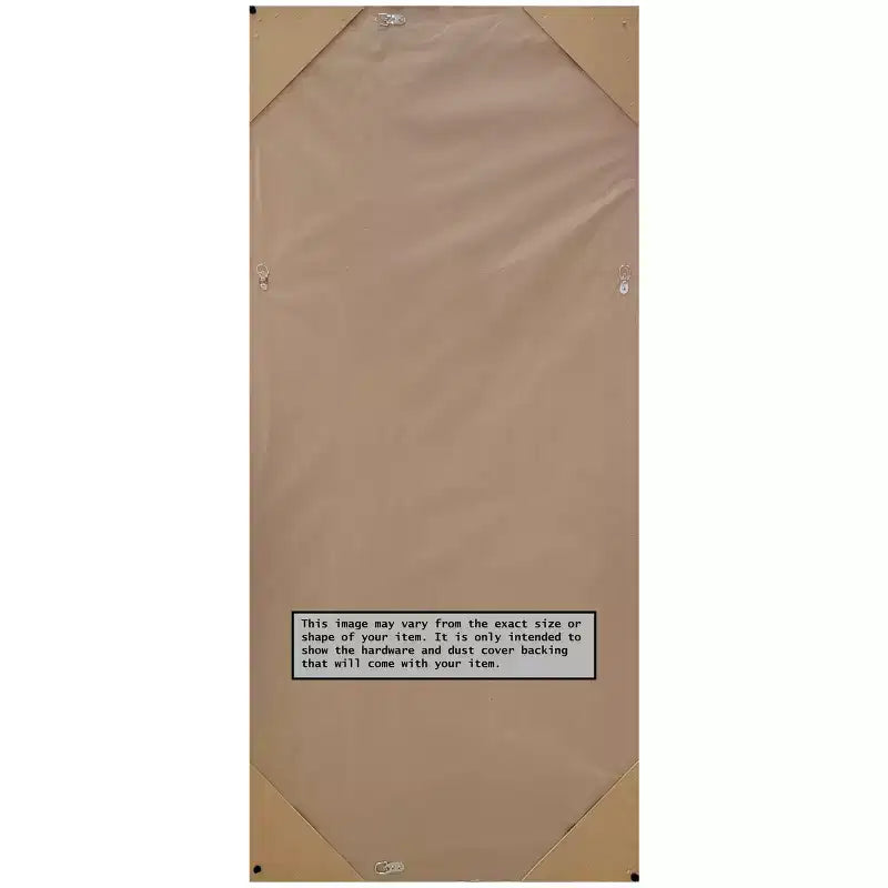 29" x 65" Ganzkörperspiegel zum Anlehnen, braun, ohne Facettenschliff, Rahmen aus Polystyrol, 5ft hoch