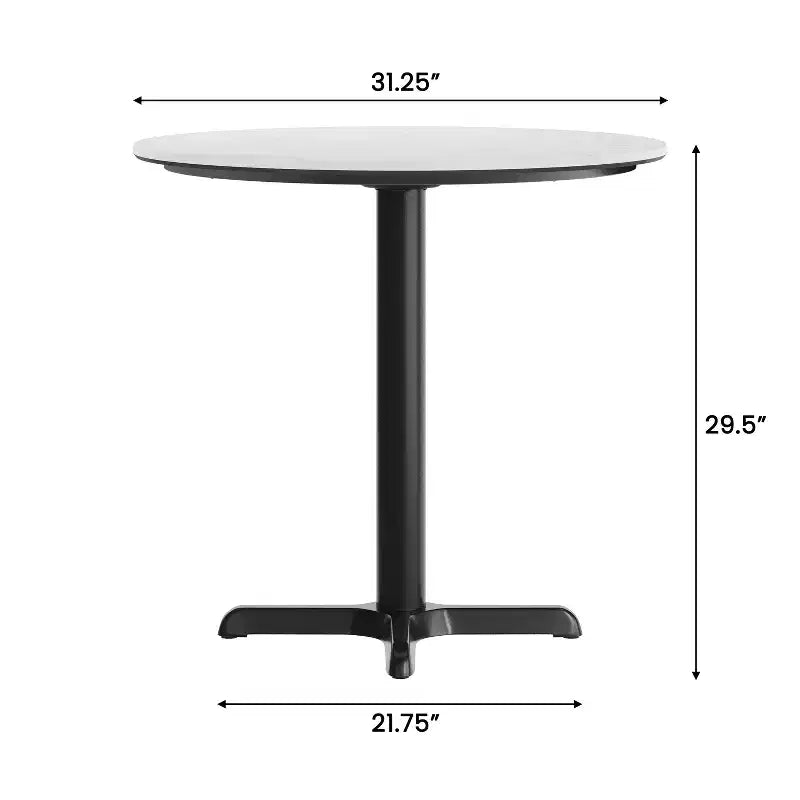 Tablero con tecnología y base en X a la altura de una mesa
