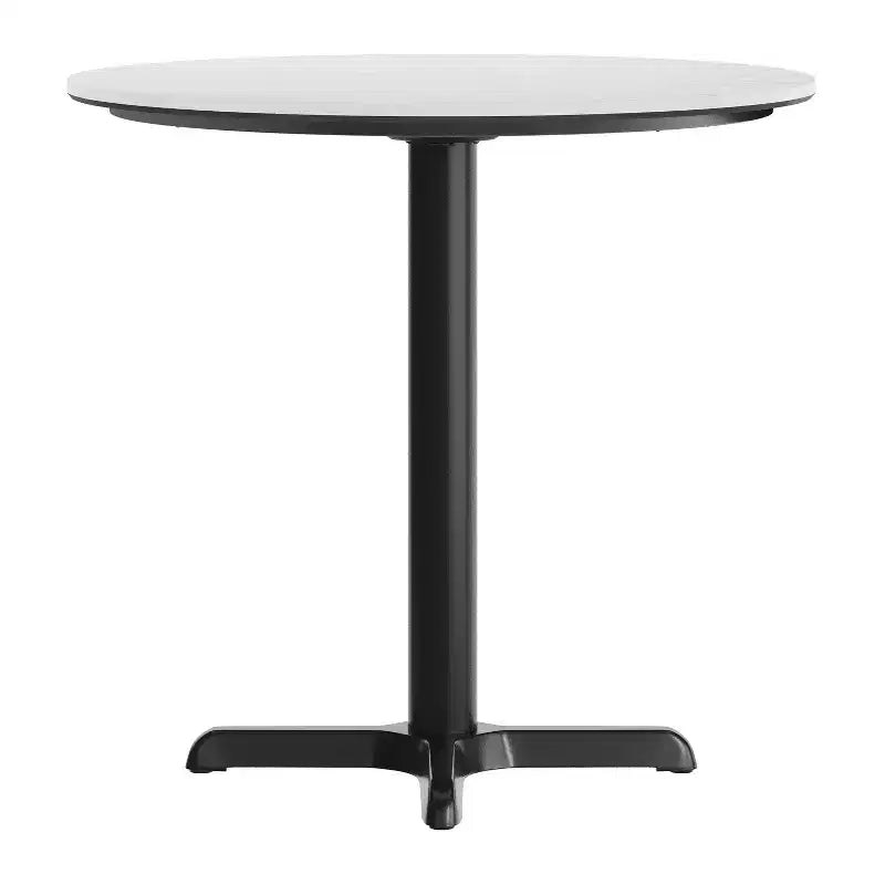 Tablero con tecnología y base en X a la altura de una mesa