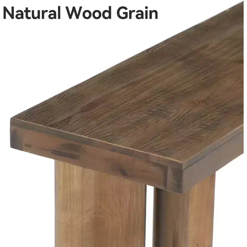 Mesa consola de madera maciza de 70.9 pulgadas, estrecha y larga, para colocar detrás del sofá, mesa de entrada de estilo rústico de granja para sala de estar, pasillo o recibidor