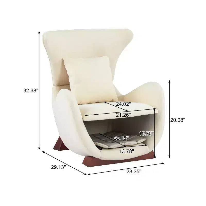 Sillón decorativo apto para mascotas con rincón integrado para gatos, sillón moderno de doble capa, acogedor y cómodo, con cama para mascotas