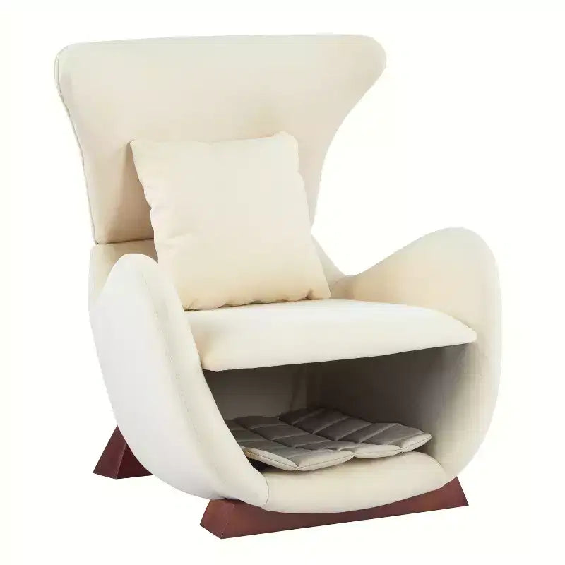 Sillón decorativo apto para mascotas con rincón integrado para gatos, sillón moderno de doble capa, acogedor y cómodo, con cama para mascotas