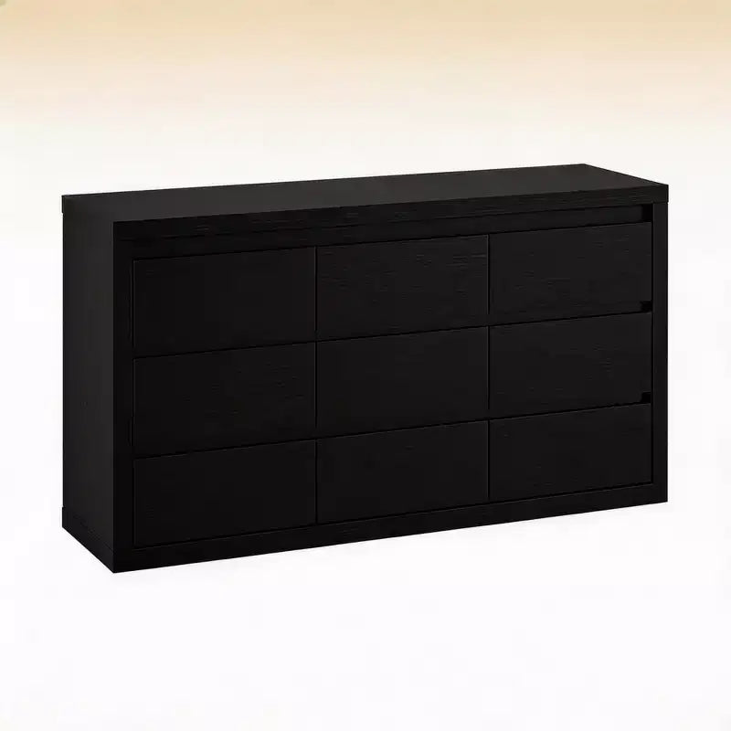 Moderne Schlafzimmerkommode mit 9 Schubladen, breite Schubladenkommode mit Kippsicherung, Holzschrank und TV-Ständer für Kleiderschrank, Wohnzimmer