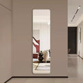 Modern Full Length Wall Mirror with Rounded Corners, Full Body Bedroom Mirror, Glass Hanging Mirror for Bedroom & Cloakroom-Panipeachy