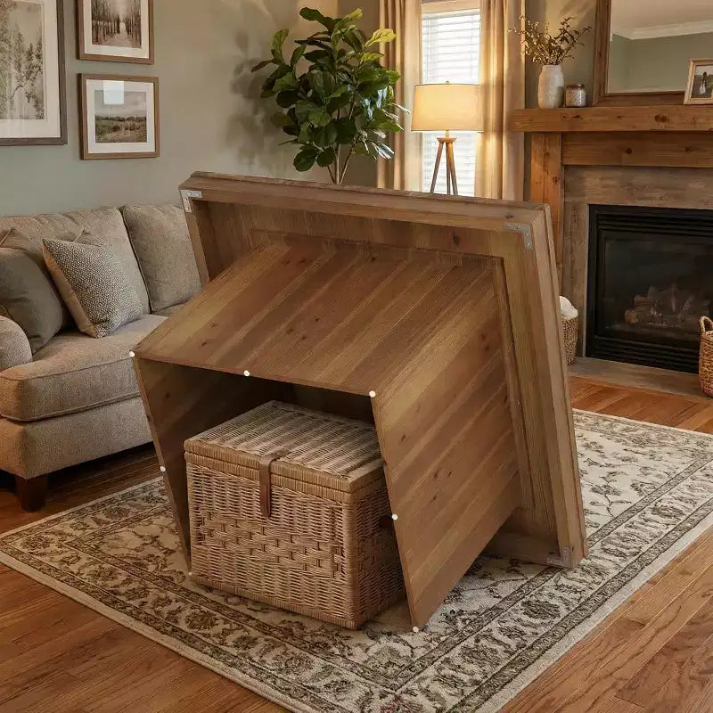Table basse en bois pour salon, table basse carrée moderne de 35.43, meuble d’appoint de style rustique pour thé ou cocktails, pour petit espace et bureau