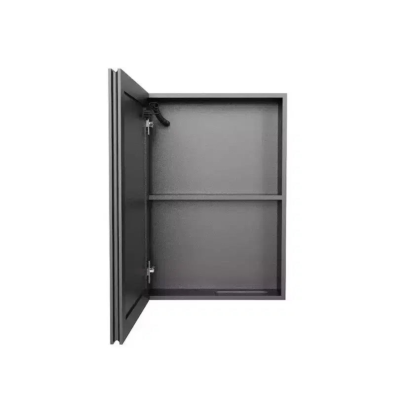 Aluminium-Medizinschrank mit Spiegel und Beleuchtung, 16 in. B x 22 in. H, beschlagfrei, einfach zu montieren