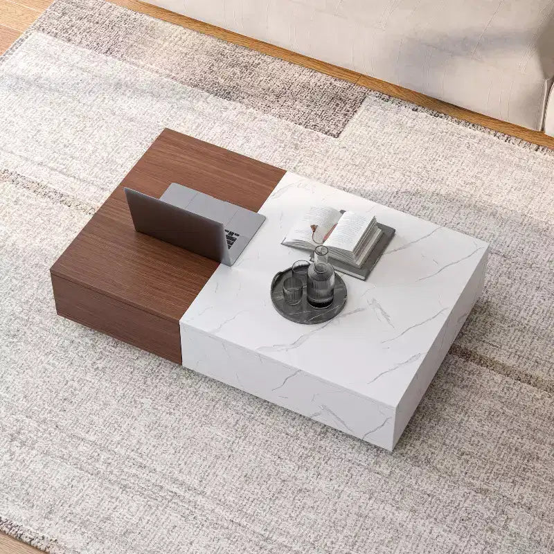 Table basse moderne en marbre pour salon