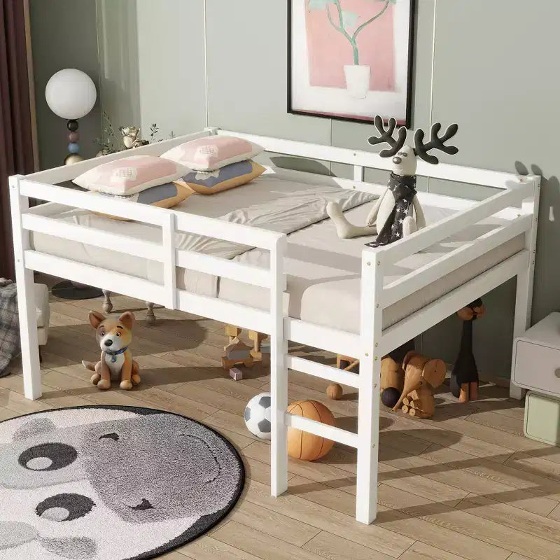 Estructura de cama individual tapizada en cuero sintético, no necesita base para colchón, soporte lumbar