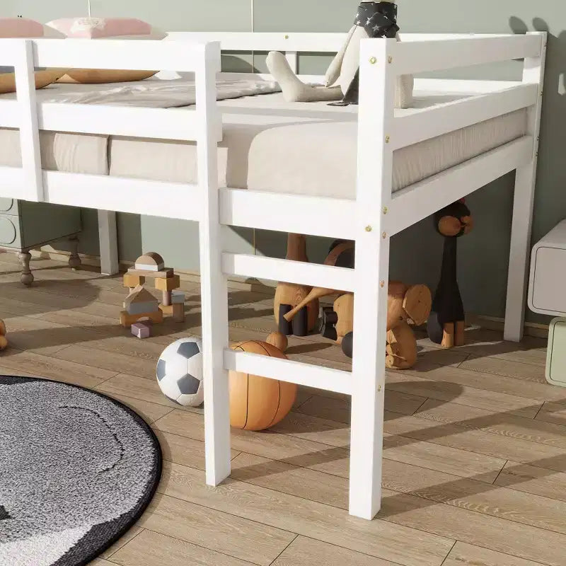 Estructura de cama individual tapizada en cuero sintético, no necesita base para colchón, soporte lumbar