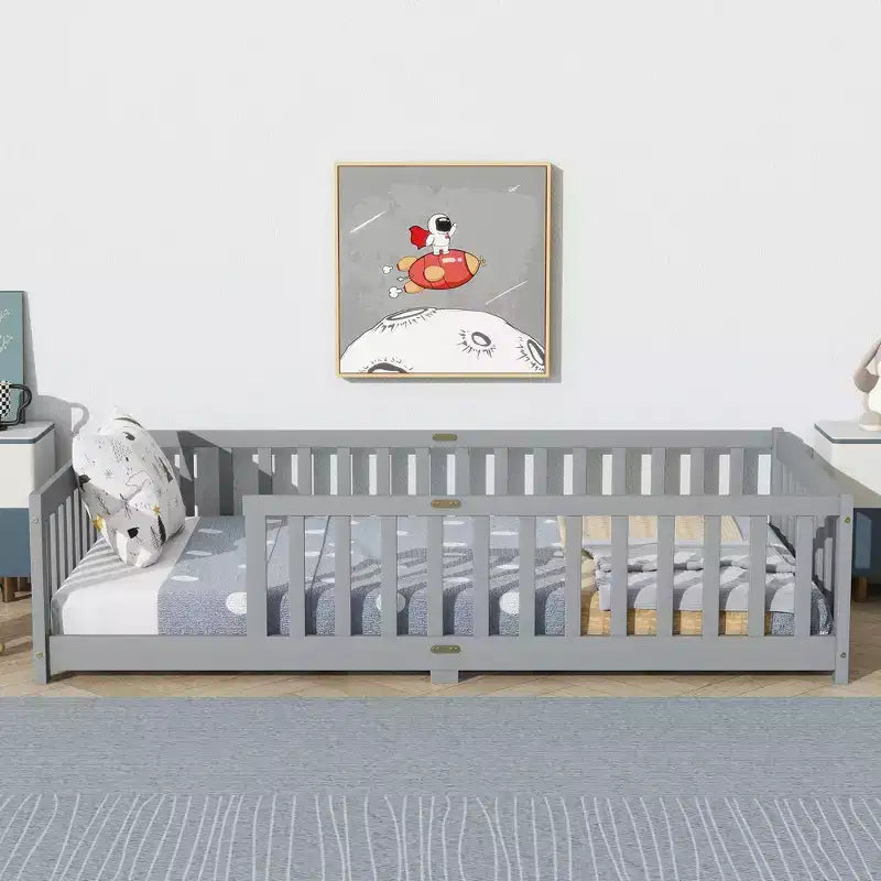 Bettrahmen mit Stauraum unter dem Bett, hohe Tragkraft, robuste Metallkonstruktion