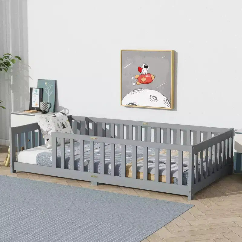 Bettrahmen mit Stauraum unter dem Bett, hohe Tragkraft, robuste Metallkonstruktion