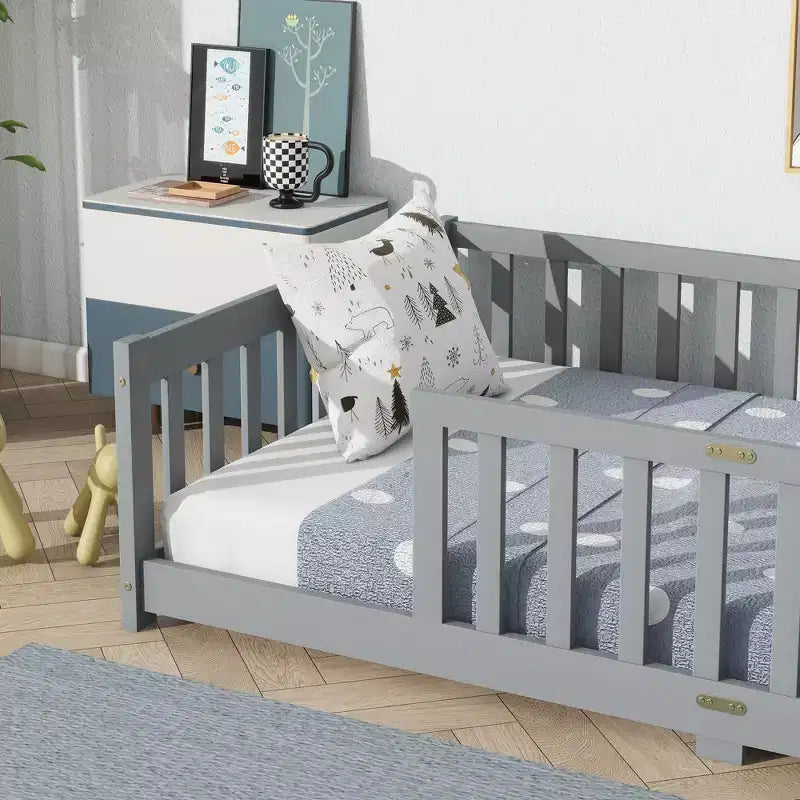 Cadre de lit avec rangement sous le lit, grande capacité de charge, métal robuste
