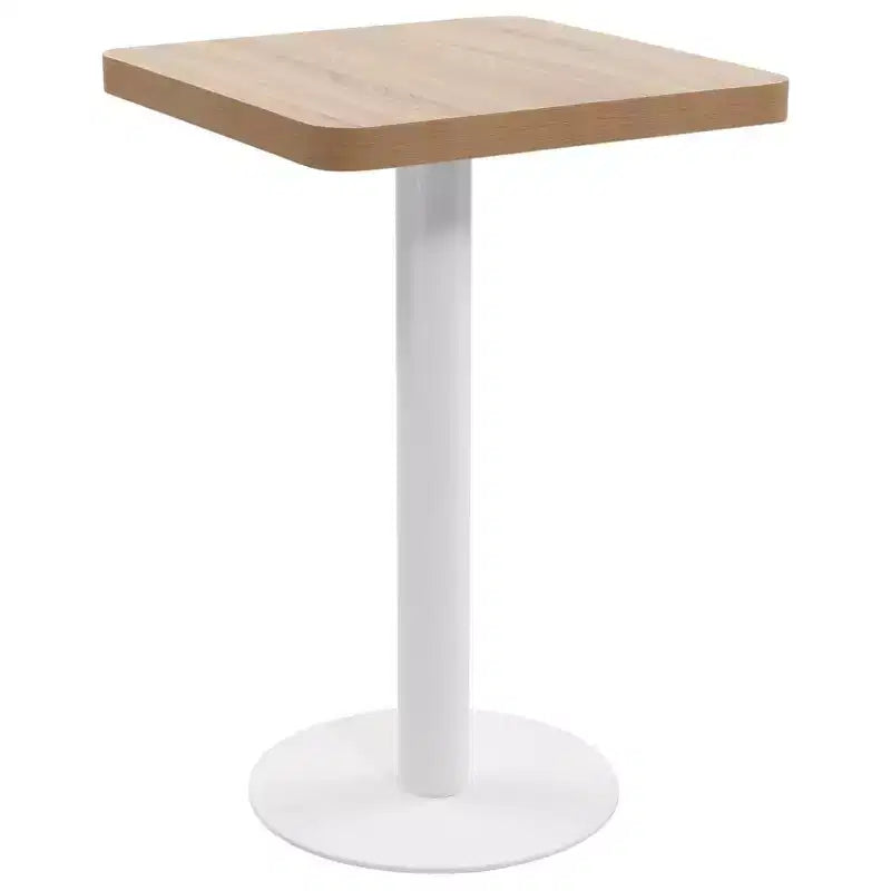 Bistro-Tisch aus dunkelbraunem MDF, 23.6 x 23.6 in, eleganter Bistro-Tisch