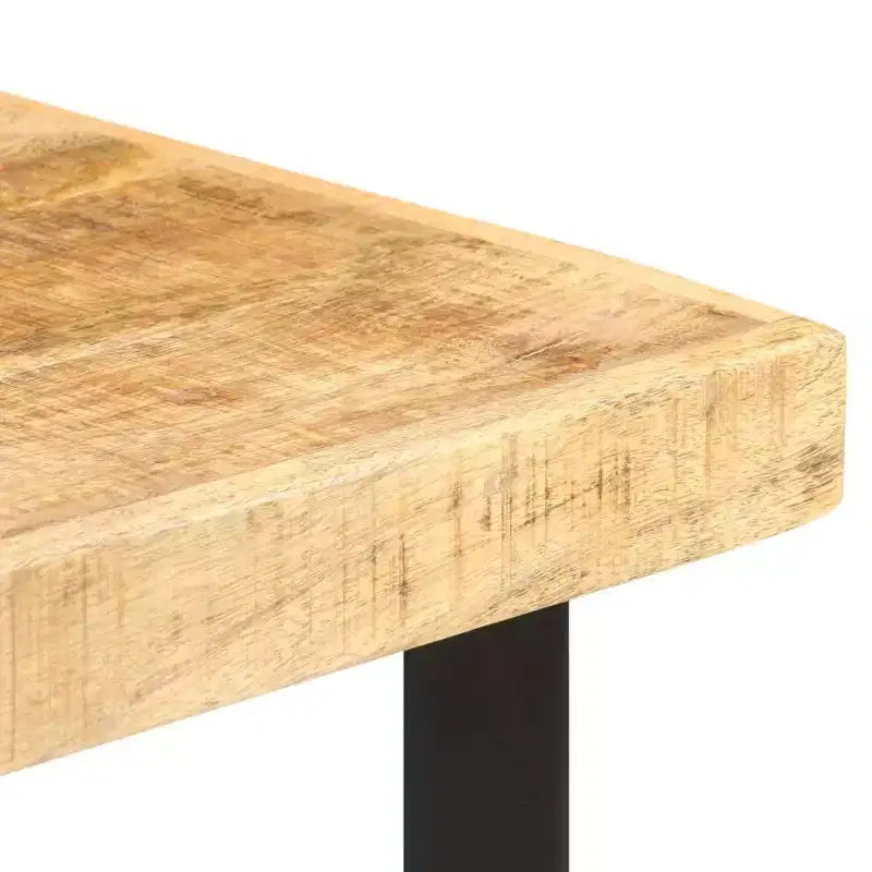 Bartisch aus braunem, rustikalem Mangoholz, langlebig, rechteckig