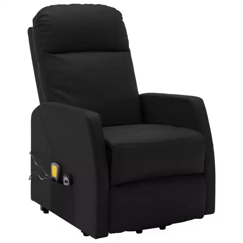 Sillón de masaje clásico reclinable, negro