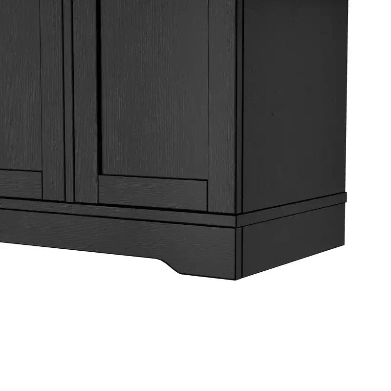 Aparador con estantes ajustables, estante extraíble de 3 niveles y cajón, isla de cocina para la cocina y la sala de estar