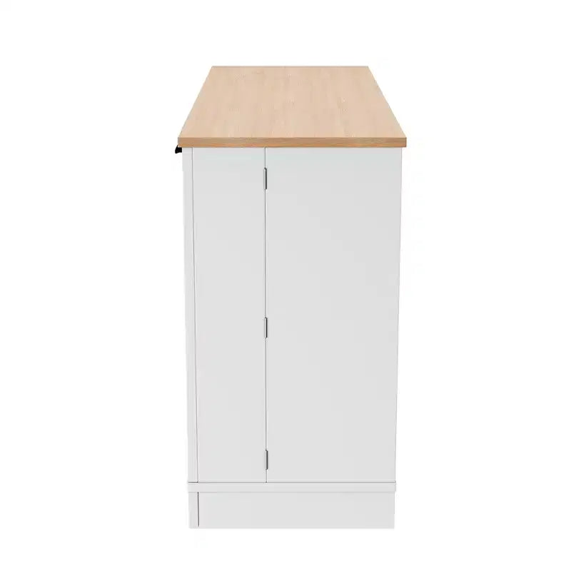 Aparador con estantes ajustables, estante extraíble de 3 niveles y cajón, isla de cocina para la cocina y la sala de estar