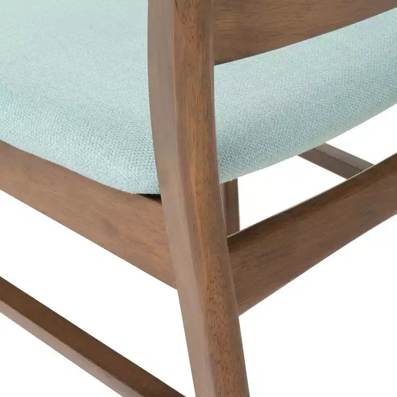 Juego de 2 sillas de comedor de estilo clásico de madera natural
