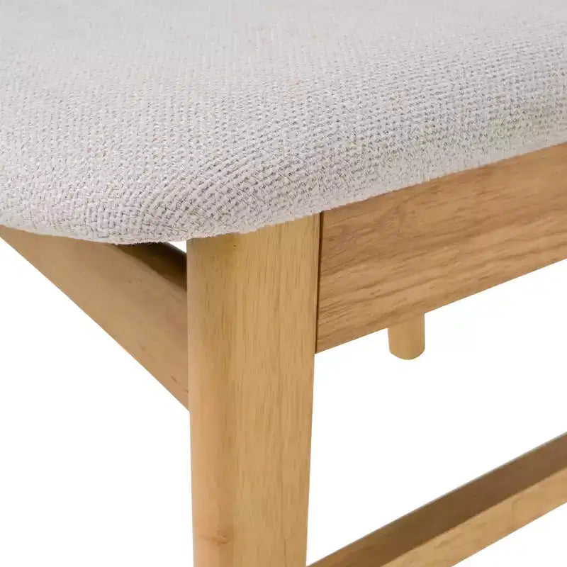 Klassische Esszimmerstühle im Stil von naturbelassenem Holz, 2er-Set