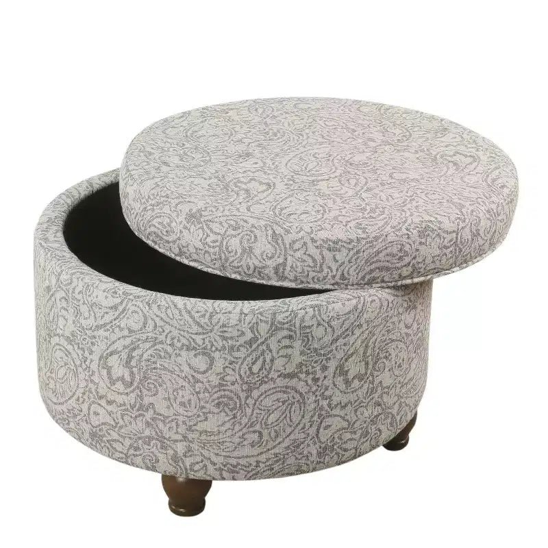 Pouf de rangement de style tribal rétro
