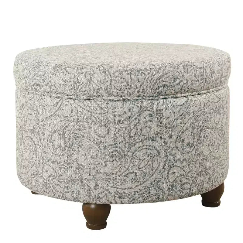 Pouf de rangement de style tribal rétro
