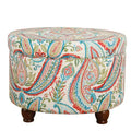 Pouf de rangement de style tribal rétro