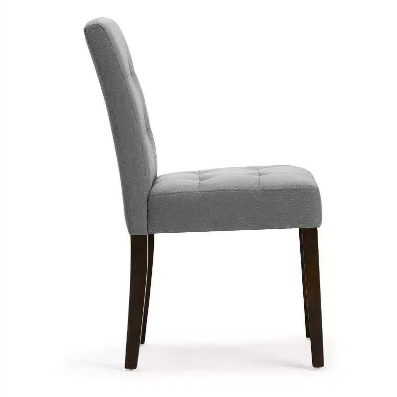 Ensemble de 2 chaises de salle à manger gris denim